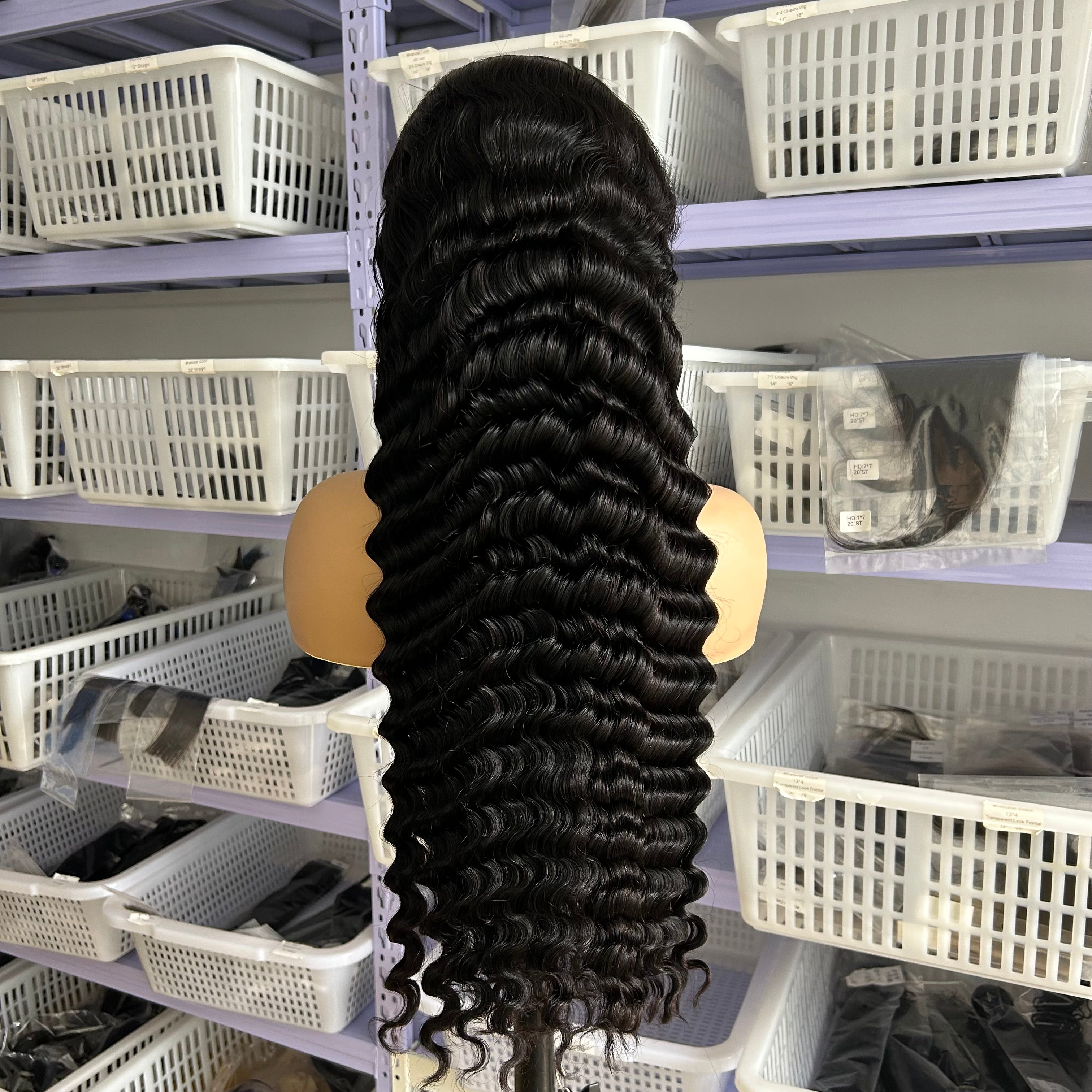 7X7 HD Lace 180% density Human Hair Deep Wave Wigs | CD HAIR