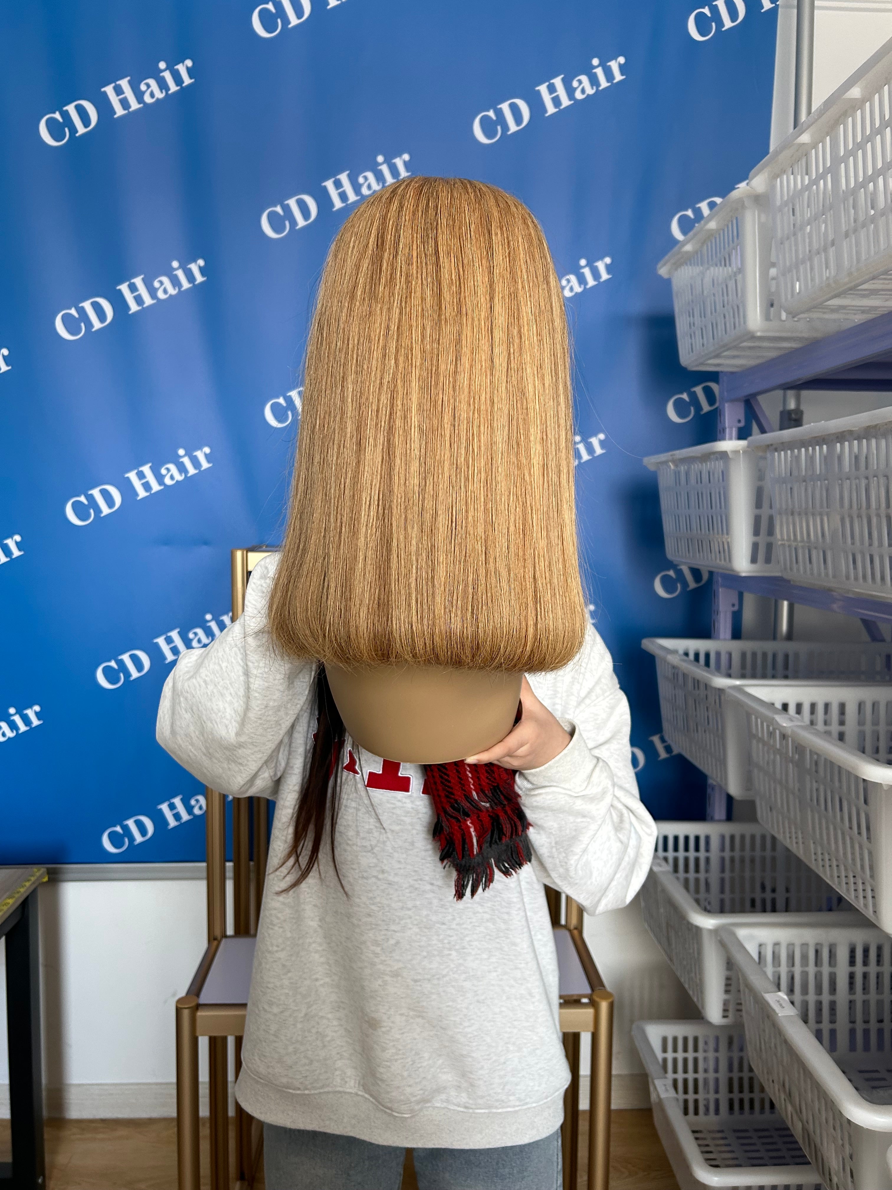 CD HAIR 13X6 HD Lace Full Frontal Color BOB  Wig 180% Density