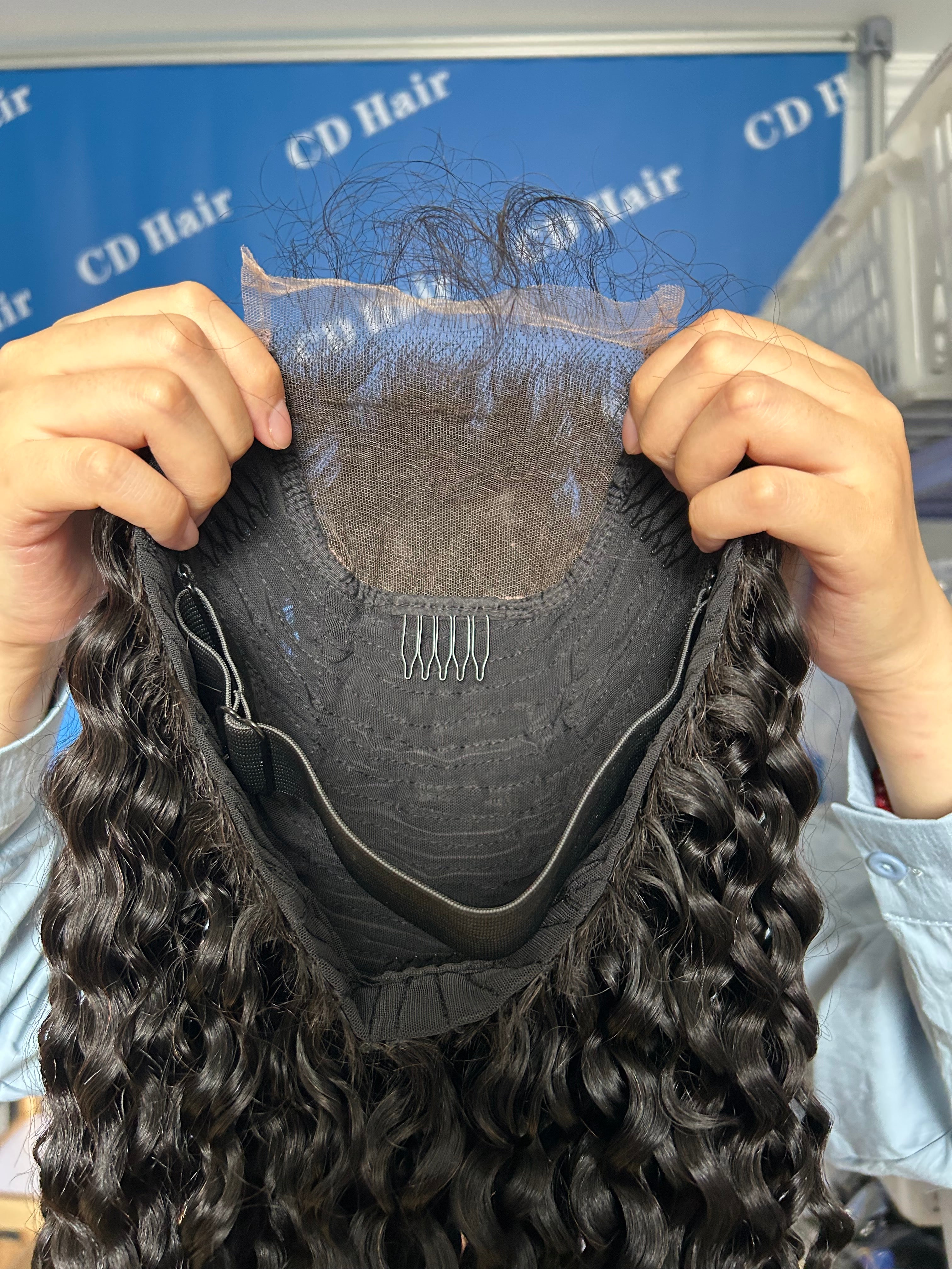 (Dome Cap) 4X4 HD Lace Closure Burmese Curly 180% density Human Hair Wigs |CD HAIR