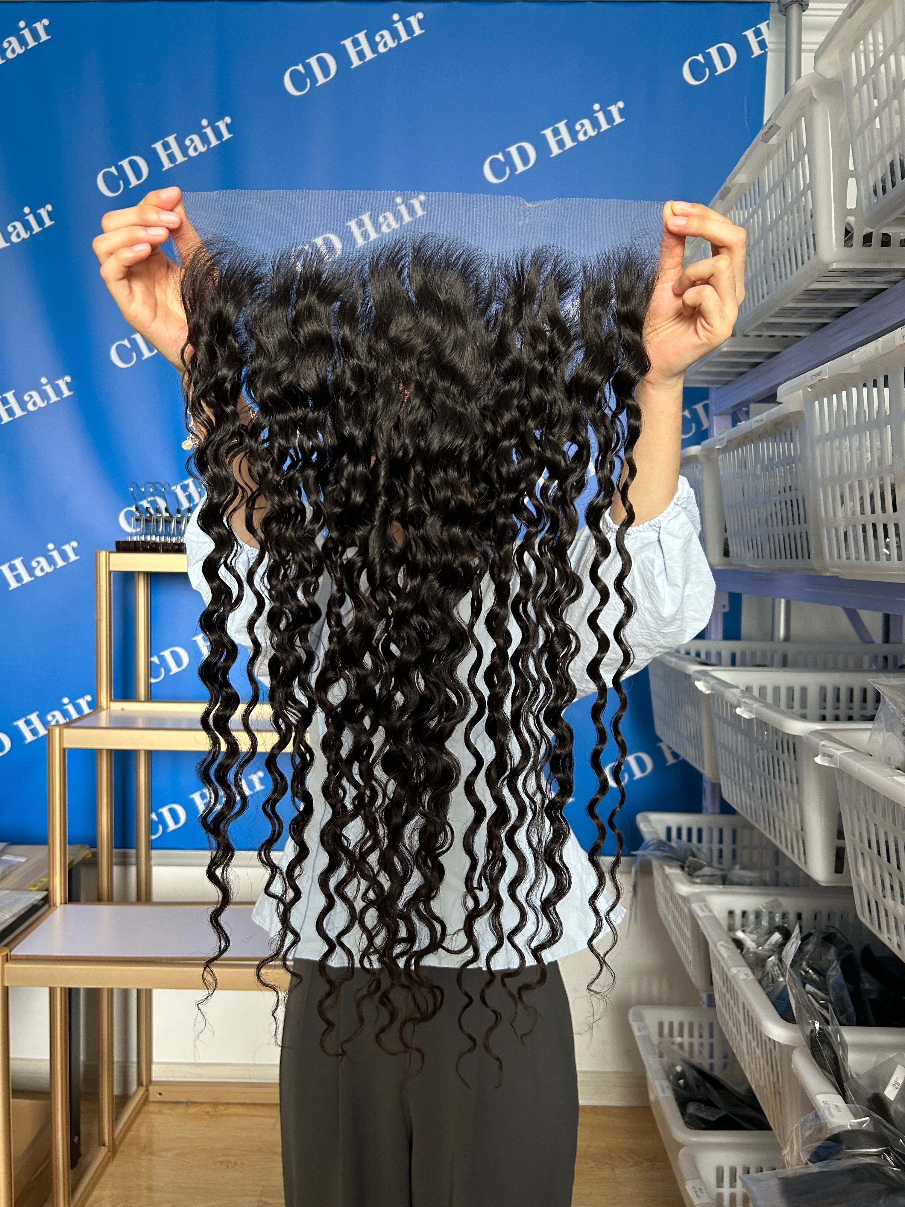 CD HAIR | 13X6 Transparent/HD Lace Frontal Water Wave (12"-22")