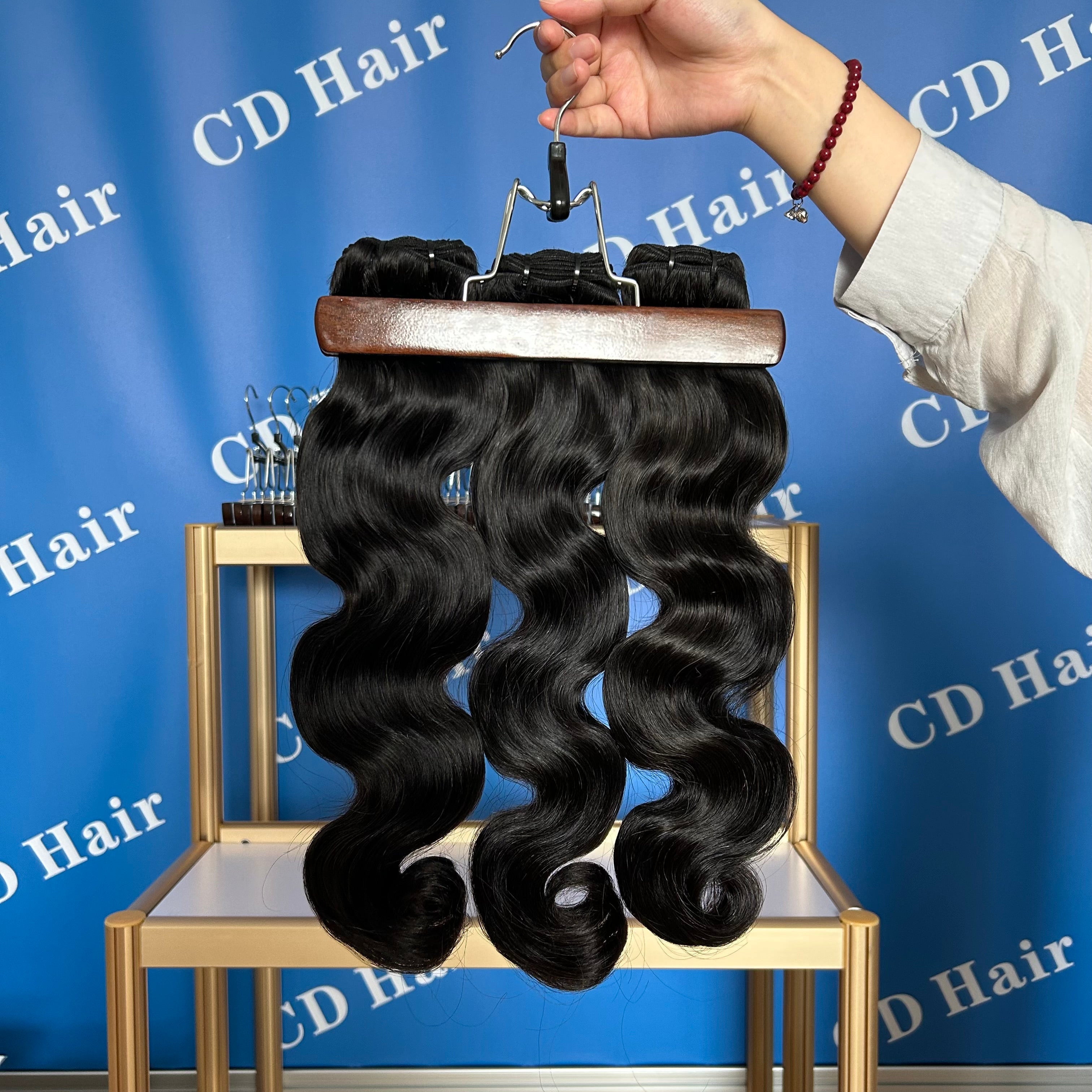 CD HAIR 14A Natural Color Virgin Human Hair Body Wave Bundles