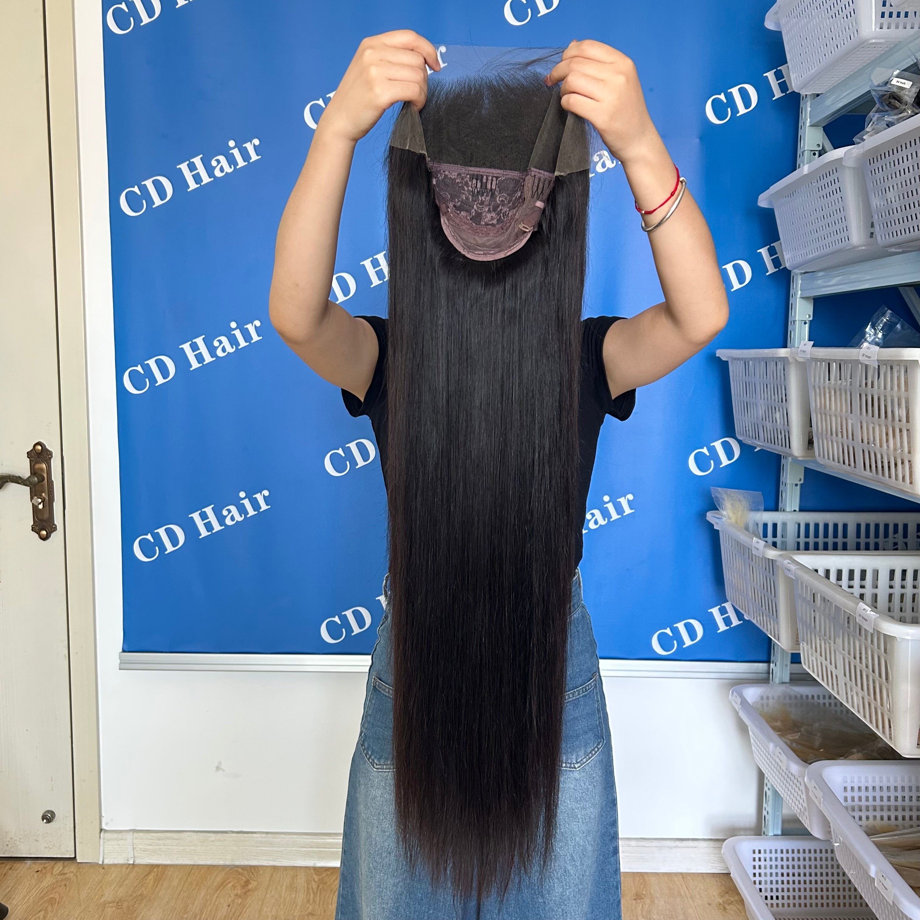 Undetectable HD Lace 13X4 Full Frontal Straight 180% density Human Hair Wigs |CD HAIR