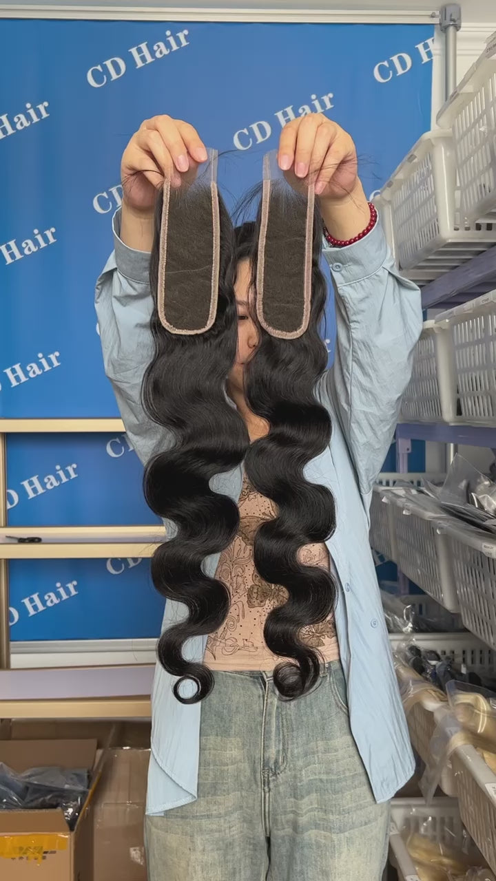 Load video: CD HAIR 2X6 HD Lace Closure Body Wave